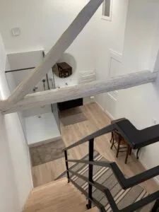 Deux pièces en enfilade repensée en suite